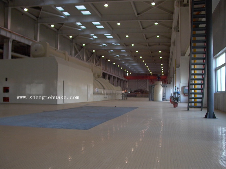 河南鶴壁電廠橡膠地板工程實(shí)圖