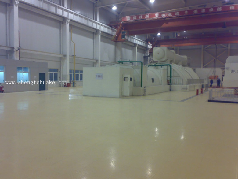 河南鶴壁電廠橡膠地板工程實(shí)圖