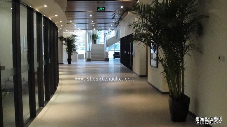 北京樂庭國際辦公樓橡膠地板工程案例實圖