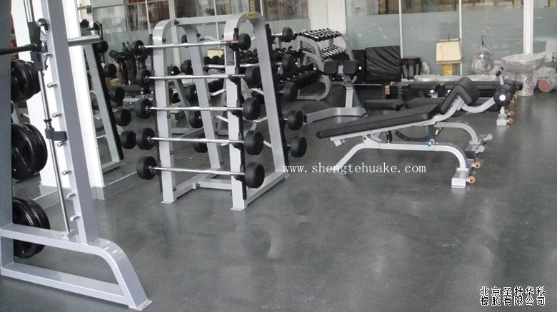 北京樂庭國際辦公樓橡膠地板工程案例實圖